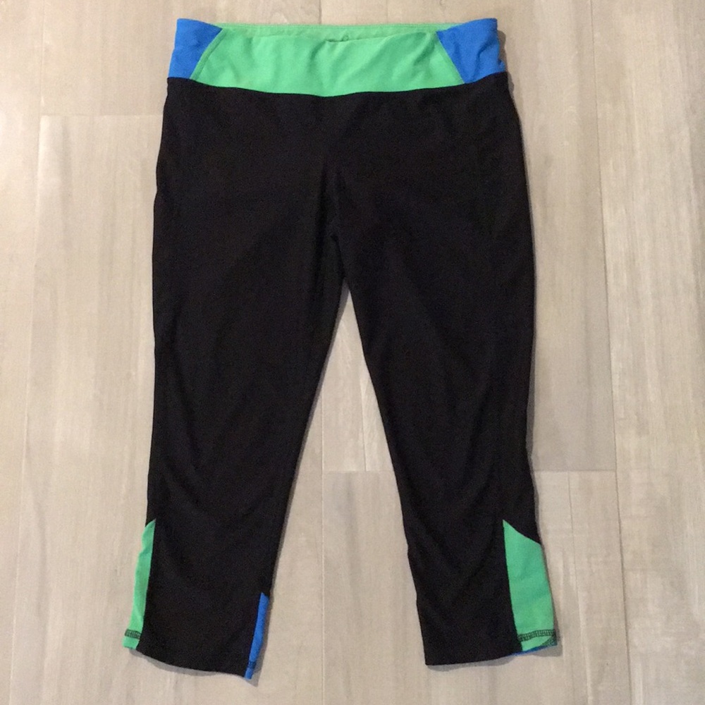 Xersion Black, Lime Green, Blue Leggings